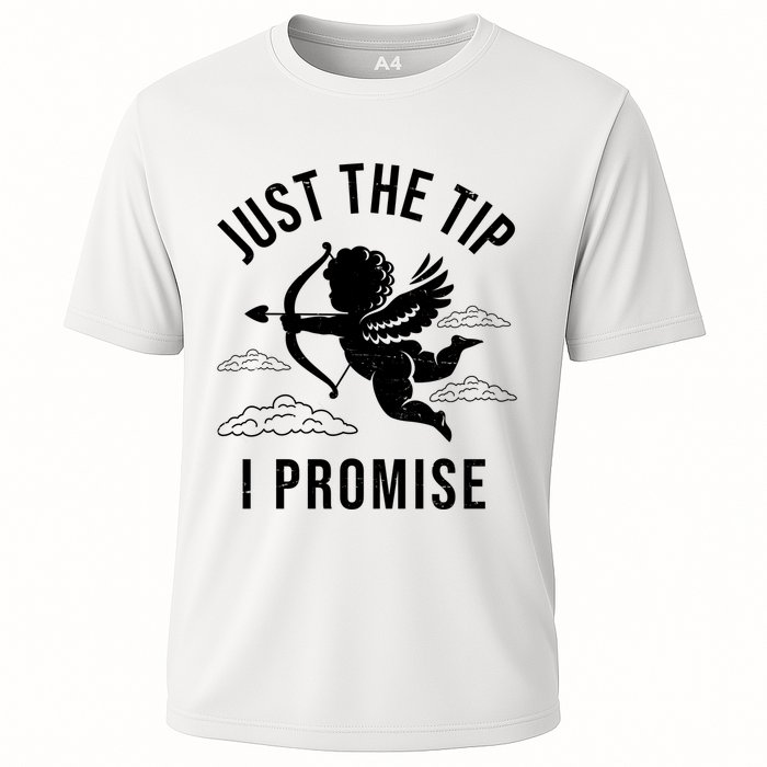 Just The Tip I Promise Funny Cupid Performance Shirt