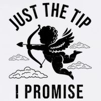 Just The Tip I Promise Funny Cupid Apron