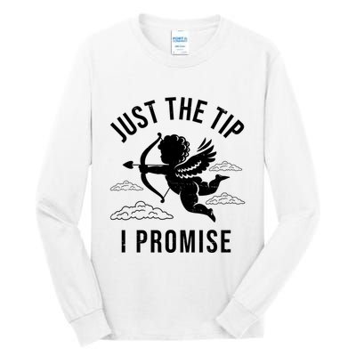 Just The Tip I Promise Funny Cupid Tall Long Sleeve T-Shirt