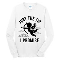 Just The Tip I Promise Funny Cupid Tall Long Sleeve T-Shirt