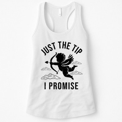 Just The Tip I Promise Funny Cupid Womens Tank Top