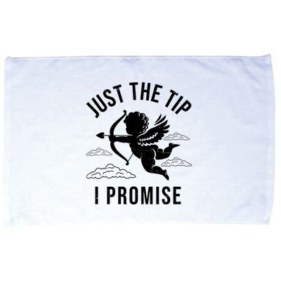 Just The Tip I Promise Funny Cupid Microfiber Hand Towel