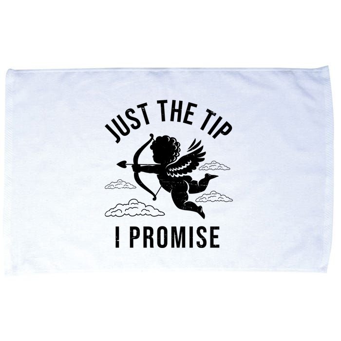 Just The Tip I Promise Funny Cupid Microfiber Hand Towel