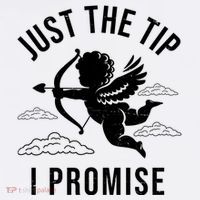 Just The Tip I Promise Funny Cupid Women's V-Neck T-Shirt