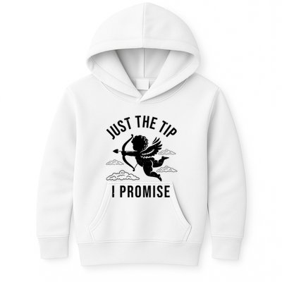 Just The Tip I Promise Funny Cupid Kids Hoodie