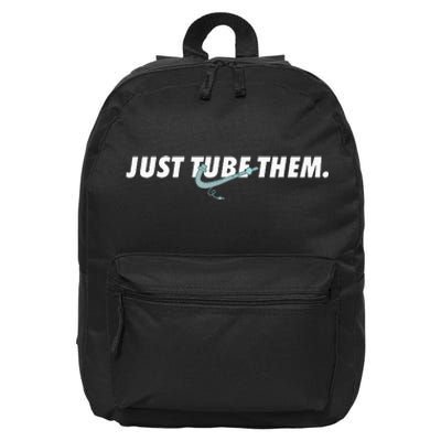 Just Tube Them Pulmonologist Respiratory Therapist 16 in Basic Backpack