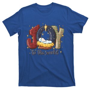 Joy To The World Nativity Christmas Jesus Ger Gift T-Shirt