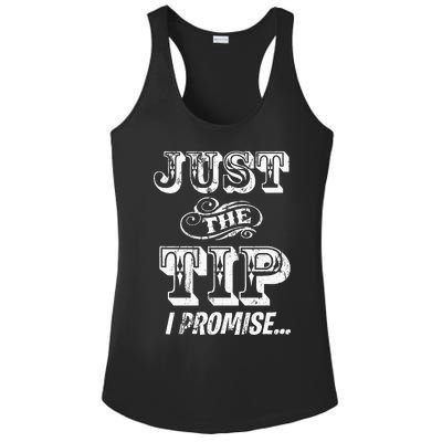 Just The Tip I Promise The Original Tattoo Artist Ladies PosiCharge Competitor Racerback Tank