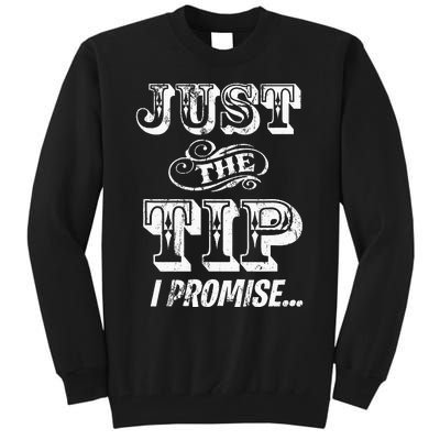 Just The Tip I Promise The Original Tattoo Artist Tall Sweatshirt