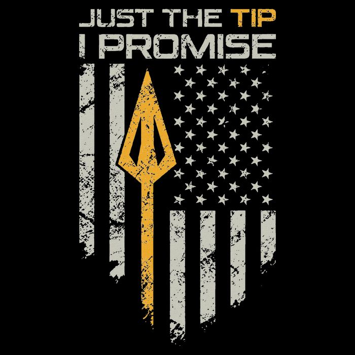 Just The Tip I Promise Funny Bow Hunter Archery Broadhead Mousepad