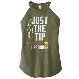 Just The Tip I Promise Cute Gift Women’s Perfect Tri Rocker Tank