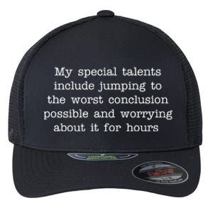 Jumping To The Worst Conclusion Possible Quote Flexfit Unipanel Trucker Cap