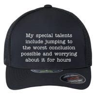 Jumping To The Worst Conclusion Possible Quote Flexfit Unipanel Trucker Cap