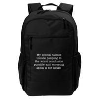 Jumping To The Worst Conclusion Possible Quote Daily Commute Backpack