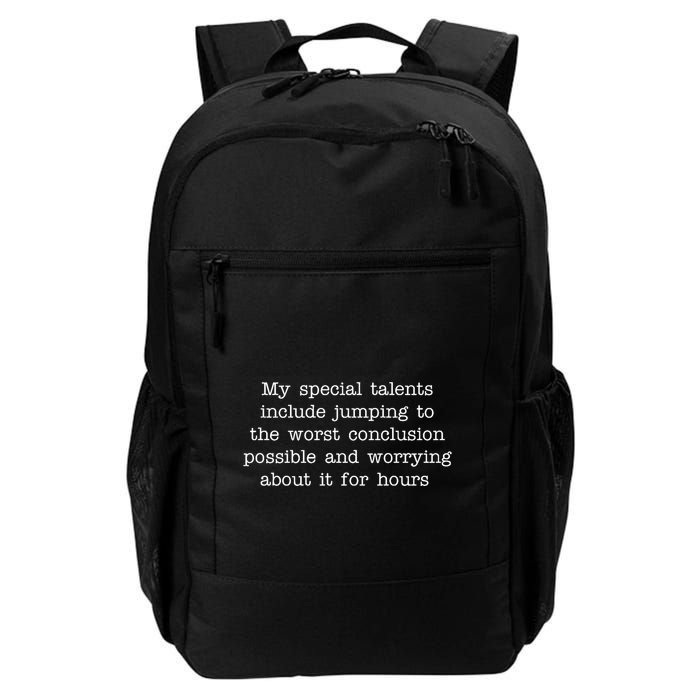 Jumping To The Worst Conclusion Possible Quote Daily Commute Backpack