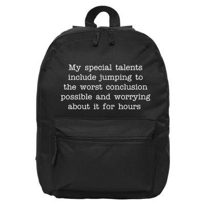 Jumping To The Worst Conclusion Possible Quote 16 in Basic Backpack