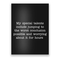 Jumping To The Worst Conclusion Possible Quote Poster
