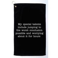 Jumping To The Worst Conclusion Possible Quote Golf Towel