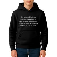 Jumping To The Worst Conclusion Possible Quote Kids Hoodie
