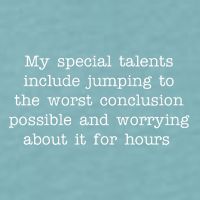 Jumping To The Worst Conclusion Possible Quote Sueded Cloud Jersey T-Shirt