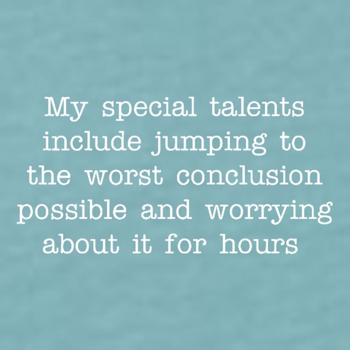Jumping To The Worst Conclusion Possible Quote Sueded Cloud Jersey T-Shirt