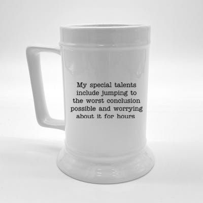 Jumping To The Worst Conclusion Possible Quote Beer Stein