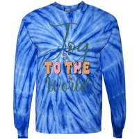 Joy To The World Snowflakes Christmas Pajama Xmas Holiday Funny Gift Tie-Dye Long Sleeve Shirt