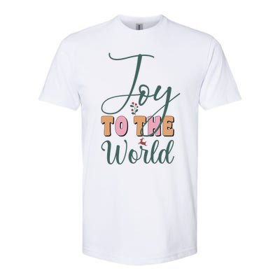 Joy To The World Snowflakes Christmas Pajama Xmas Holiday Funny Gift Softstyle CVC T-Shirt