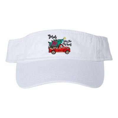 Jesus Take The Wheel Red Truck Christmas Tree Christian Xmas Gift Visor