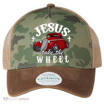 Jesus Take The Wheel Vintage Car Legacy Tie Dye Trucker Hat