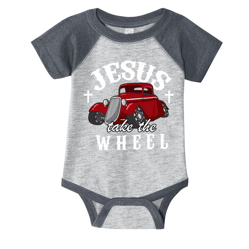 Jesus Take The Wheel Vintage Car Infant Baby Jersey Bodysuit