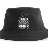 Jesus Take This Reins Sustainable Bucket Hat