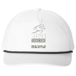 Jesus Take This Reins Snapback Five-Panel Rope Hat