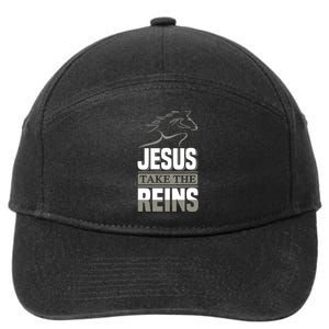 Jesus Take This Reins 7-Panel Snapback Hat