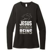 Jesus Take This Reins Womens CVC Long Sleeve Shirt