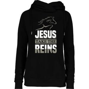 Jesus Take This Reins Womens Funnel Neck Pullover Hood