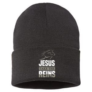 Jesus Take This Reins Sustainable Knit Beanie