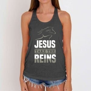 Jesus Take This Reins Women's Knotted Racerback Tank