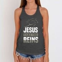 Jesus Take This Reins Women's Knotted Racerback Tank