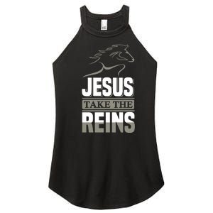 Jesus Take This Reins Women's Perfect Tri Rocker Tank