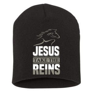 Jesus Take This Reins Short Acrylic Beanie