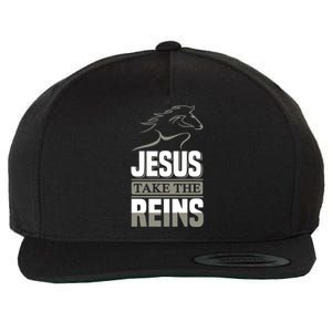 Jesus Take This Reins Wool Snapback Cap