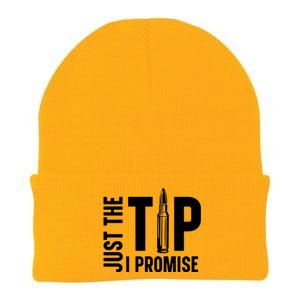 Just The Tip I Promise Bullet Gun Knit Cap Winter Beanie