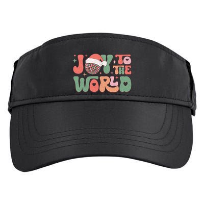 Joy To The World Festive Holiday Graphic Adult Drive Performance Visor