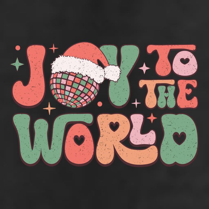 Joy To The World Festive Holiday Graphic Adult Drive Performance Visor