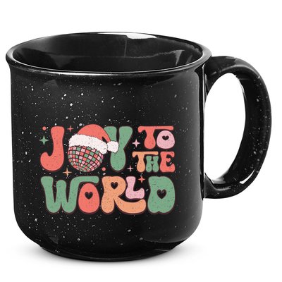 Joy To The World Festive Holiday Graphic 15oz Campfire Ceramic Mug