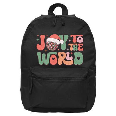 Joy To The World Festive Holiday Graphic 16 in Basic Backpack