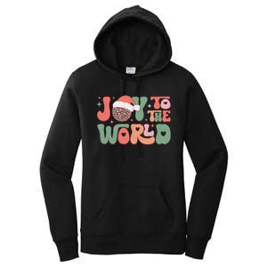 Joy To The World Festive Holiday Graphic Women's Pullover Hoodie