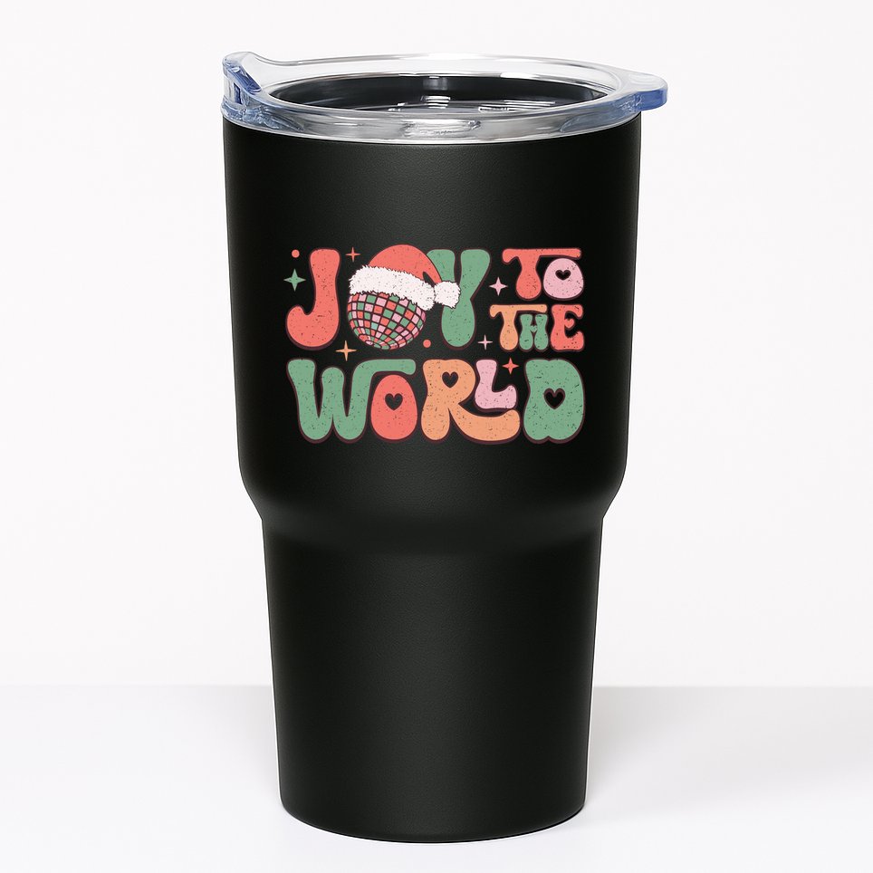 Joy To The World Festive Holiday Graphic Tumbler