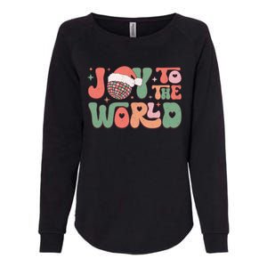 Joy To The World Festive Holiday Graphic Womens California Wash Sweatshirt